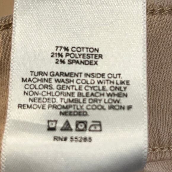 Express Womens Jeans Brown Denim High Rise Cropped Flare Stretch 10 R - Picture 6 of 12